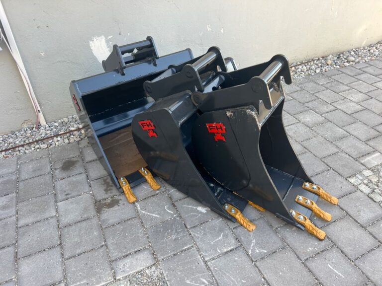 Tieflöffel 300mm mit Aufnahme MS 03 Duallock für 2,5-4 T Minibagger mit oder ohne Zähne